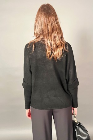 Camisa de la palma con bordado de lentejuelas