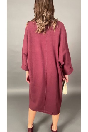 Belén Cardigan en tejido con bolsillos delanteros y botones de joya de oro