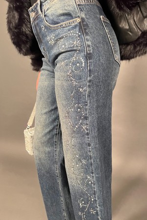 Lella jeans with studs and light points at Palazzo 