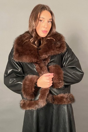 Giacca Missy in ecopelle reversibile ecopelliccia morbida  Giacca Missy in ecopelle reversibile ecopelliccia morbida  Giacca ...