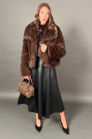 Veste missy en cuir écologique réversible Eco-cuir