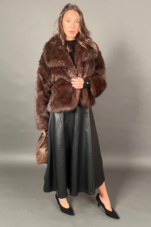 Veste missy en cuir écologique réversible Eco-cuir