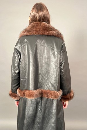 Missy jacket in reversible eco-leather eco-leather