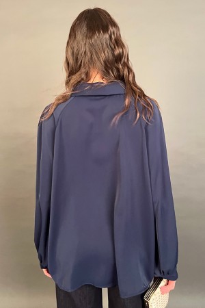 Camisa de cuello en V blusa amiri suave