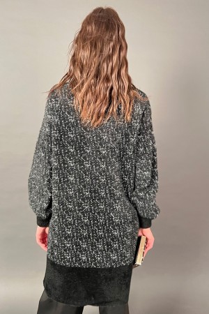 NOEMI cardigan in soft knit with jewel closure 
