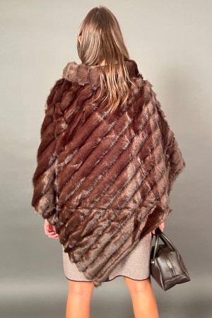 Poncho Solded in Ecopelliccia 